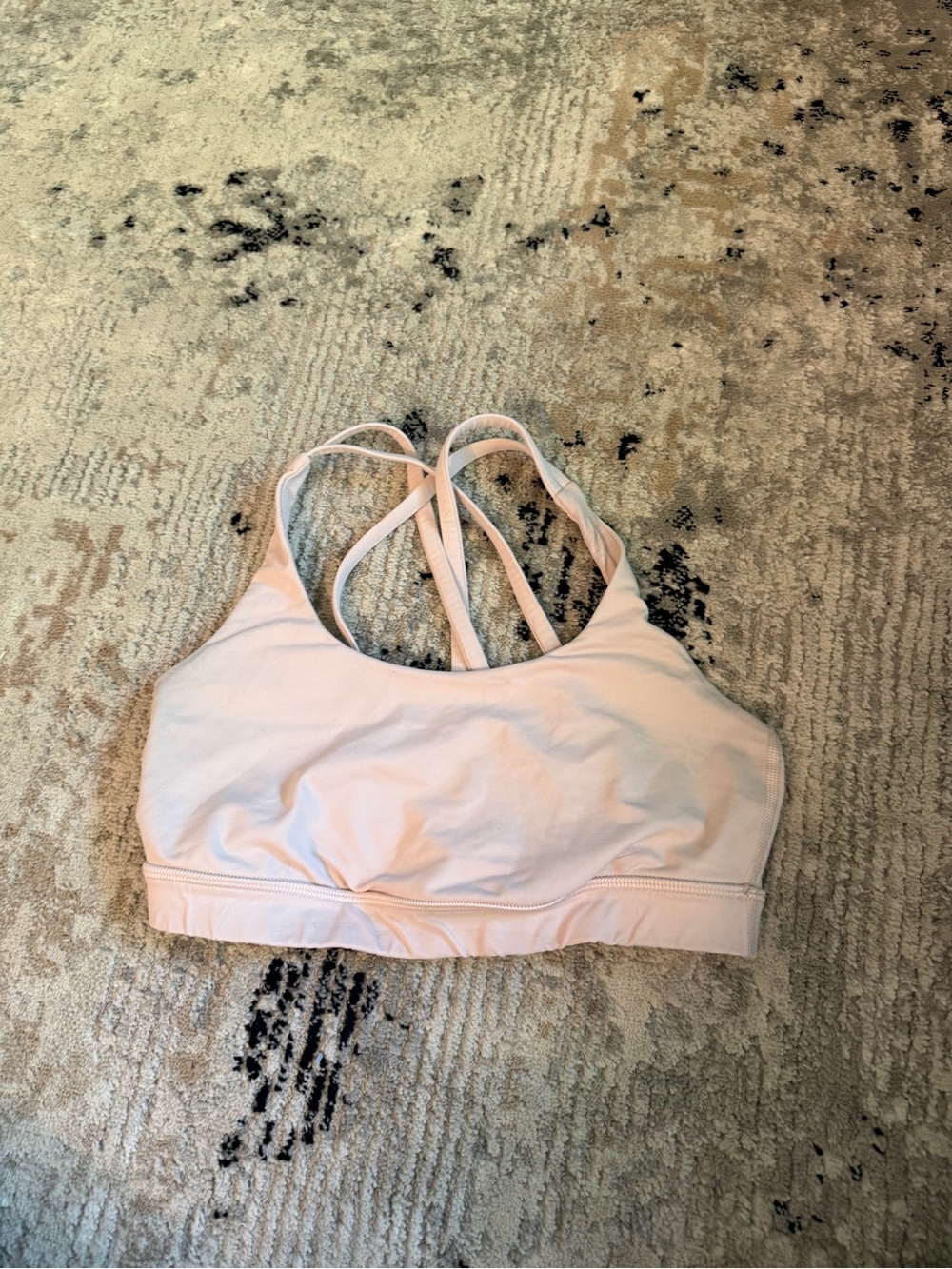lululemon athletica Light Pink Strappy Sports Bra